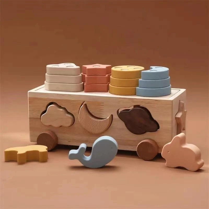 Multifunctional Pull-toy Bus