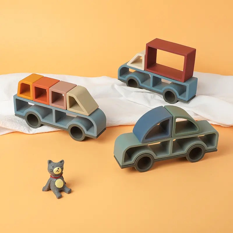 Set Silicone Cars Teether