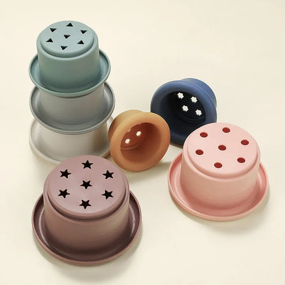 Silicone Stacking Cup Tower