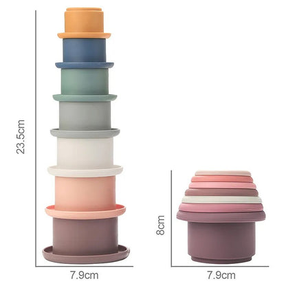 Silicone Stacking Cup Tower