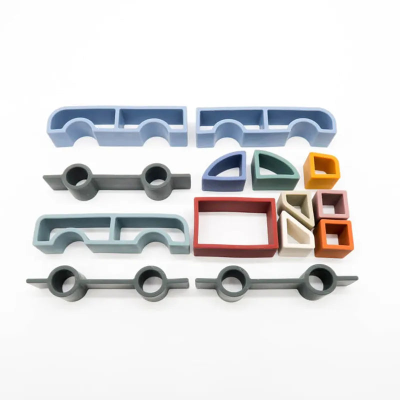 Set Silicone Cars Teether