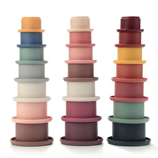 Silicone Stacking Cup Tower