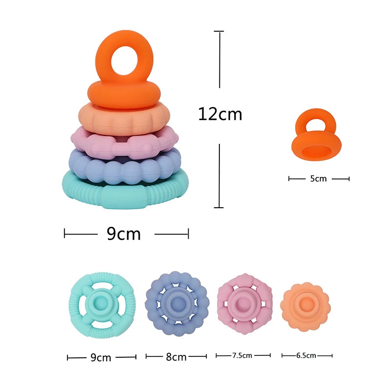 Rainbow Stack Teether