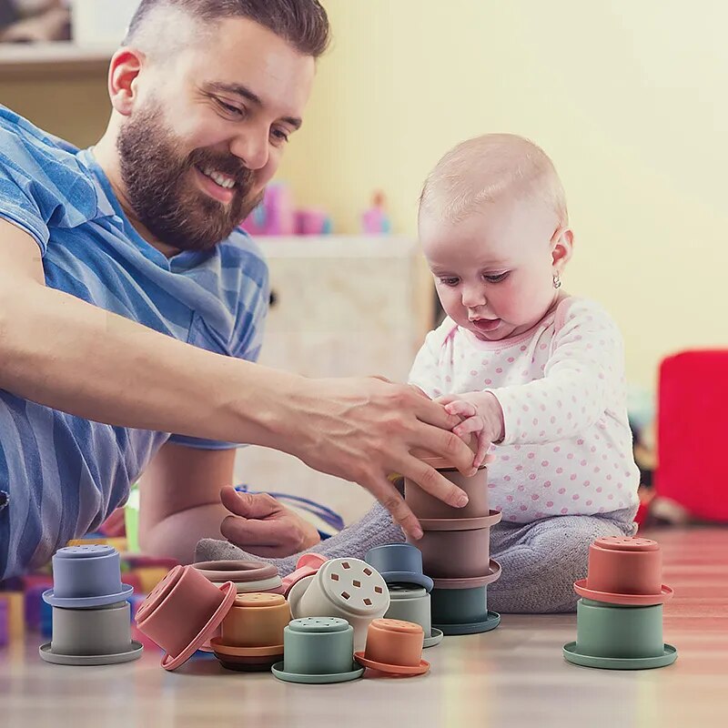 Silicone Stacking Cup Tower