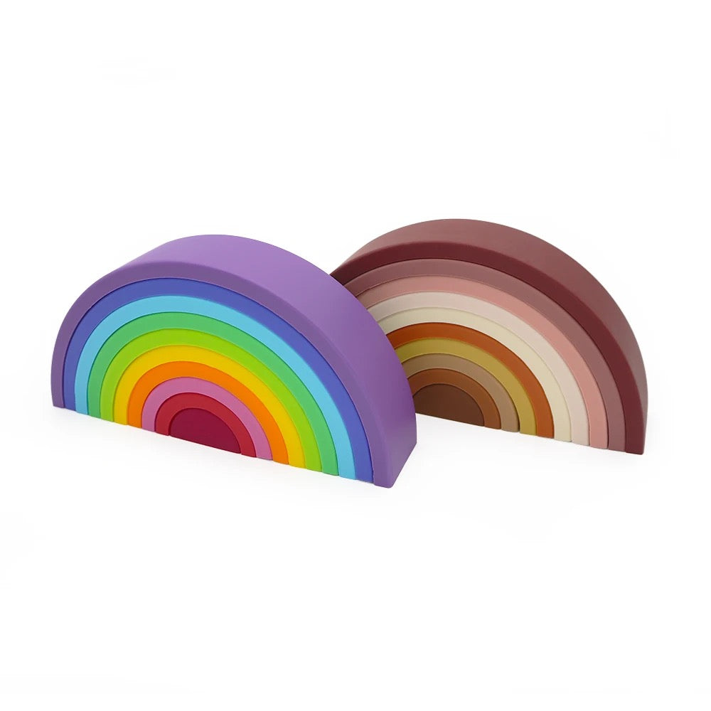 Silicone Rainbow Stacker Toy / Big