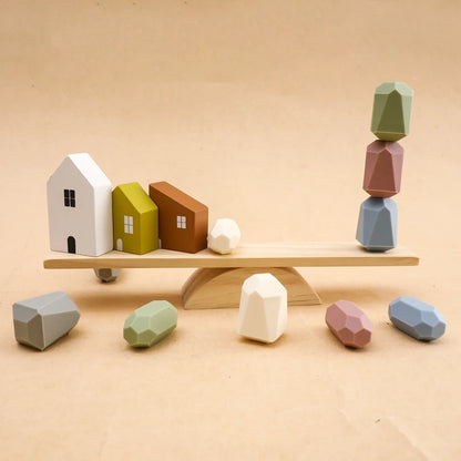 Silicone Stacked Stone Seesaw