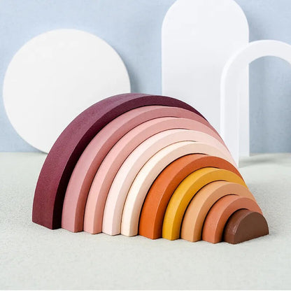 Wooden Building Montessori Rainbow