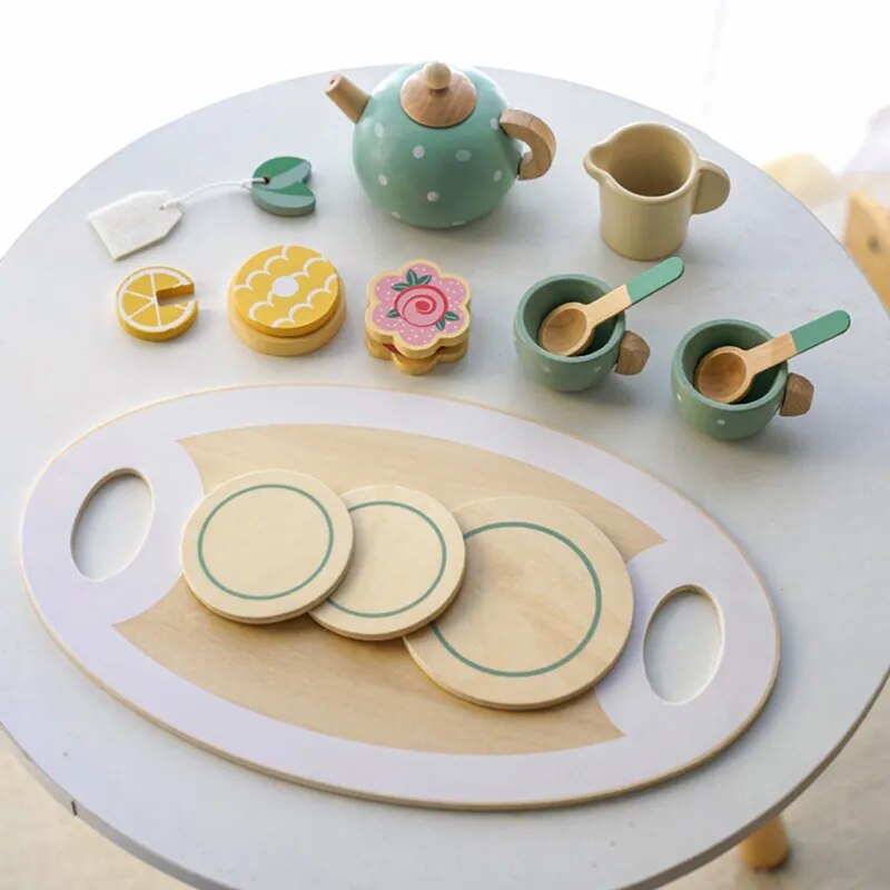 Wooden Play Tea Set