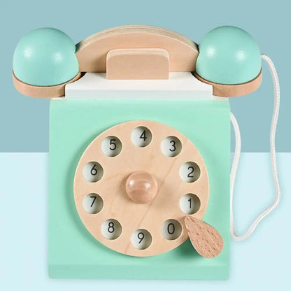 Wooden Retro Phone