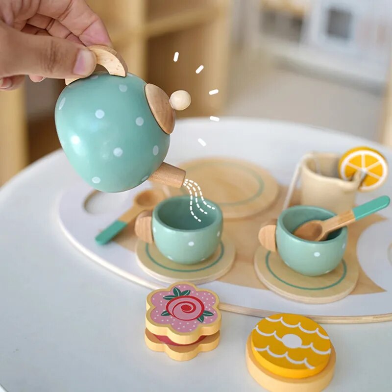 Wooden Play Tea Set