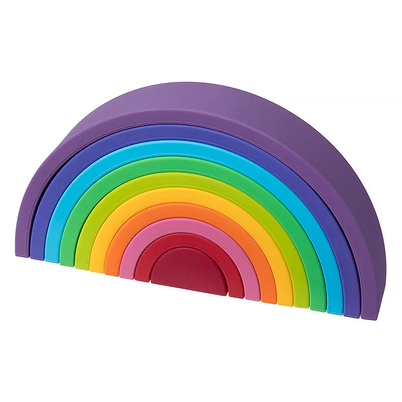 Silicone Rainbow Stacker Toy / Big