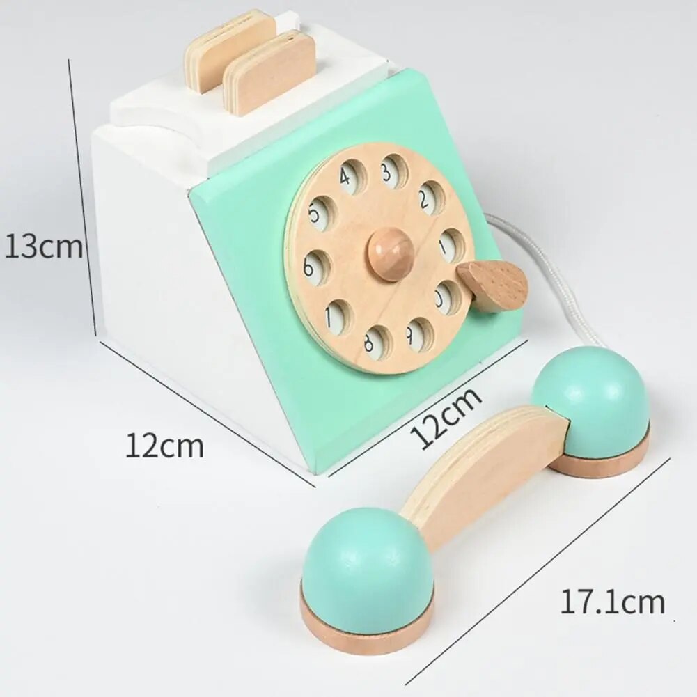 Wooden Retro Phone