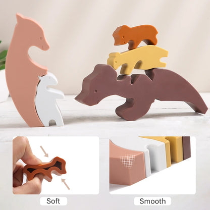 Animal Silicone Blocks Constructor