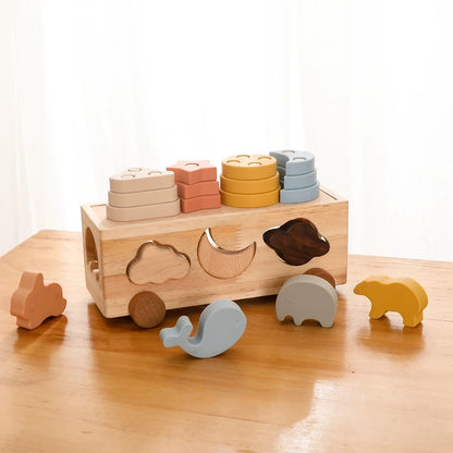 Multifunctional Pull-toy Bus