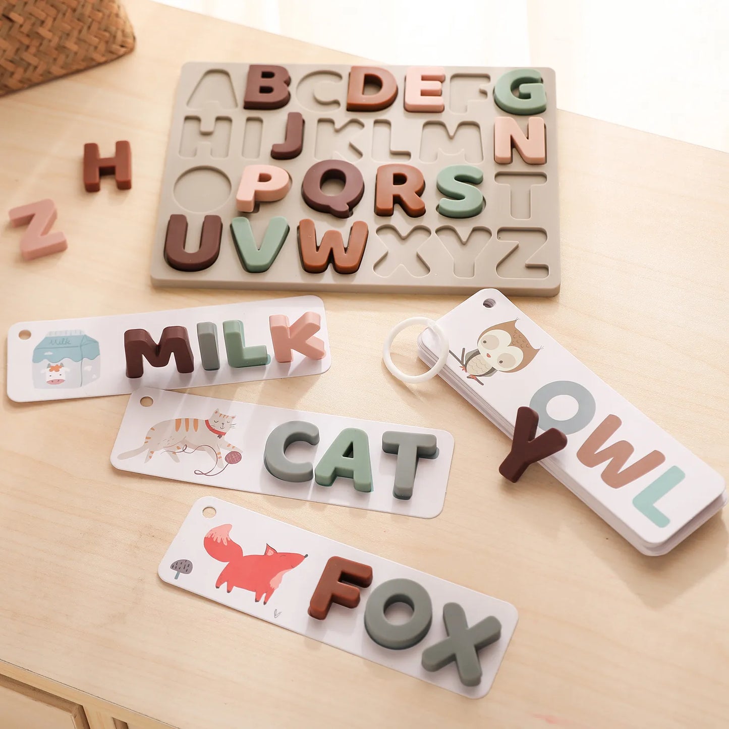 Silicone Alphabet Board and Cards