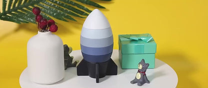 Silicone Rocket Stacking Puzzle