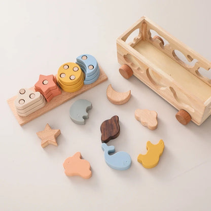 Multifunctional Pull-toy Bus